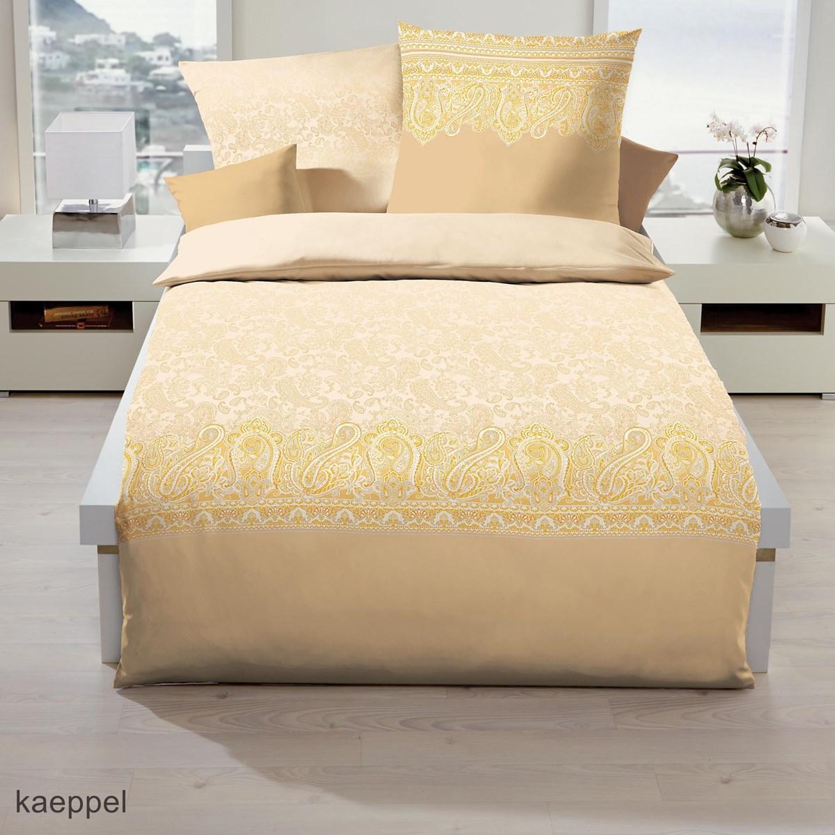 posteljnina iz satena kaeppel persis - zlato rumena