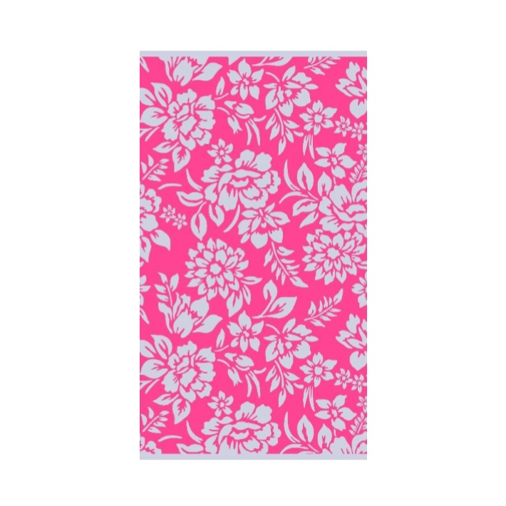 brisača za na plažo flower print roza brisača za na plažo flower print roza