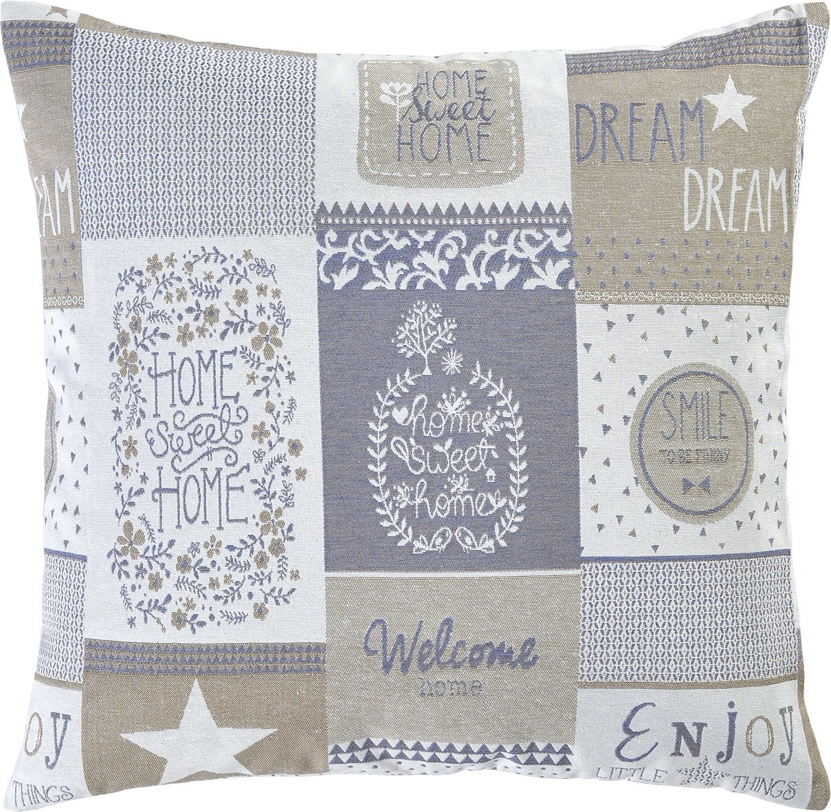 prevleka home sweet home 40x40 - modra